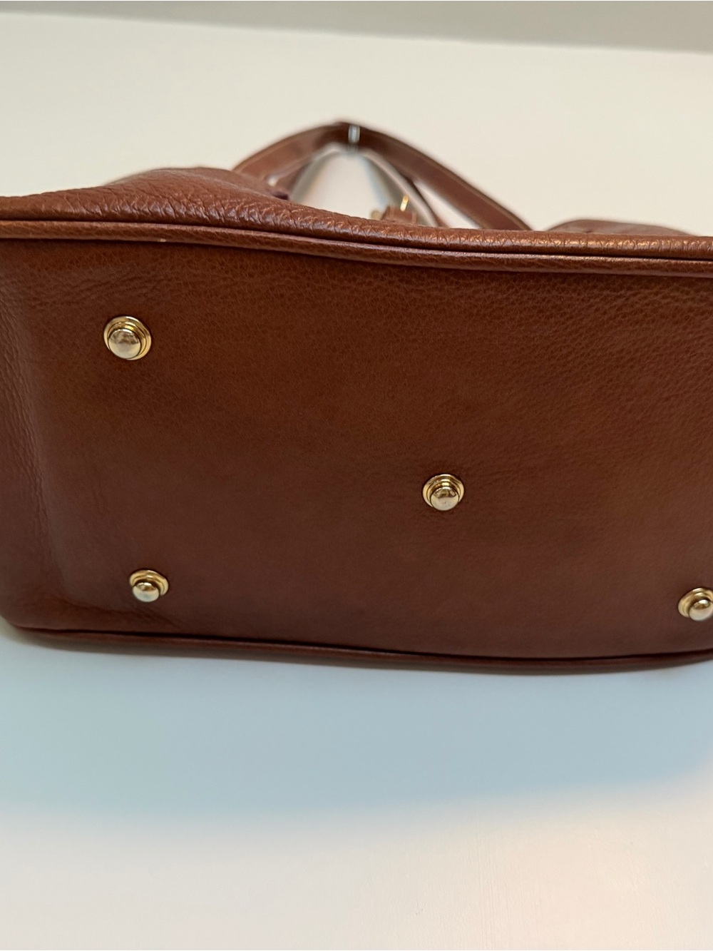 Dooney & Bourke Chestnut Brown Pebbled Leather Shoulder Bag - Picture 5 of 10